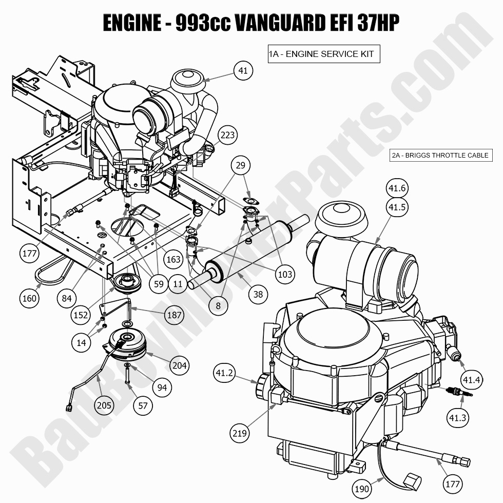 2674 - Bad Boy Mower Parts Lookup > 2021 > Rogue > Engine - Vanguard EFI